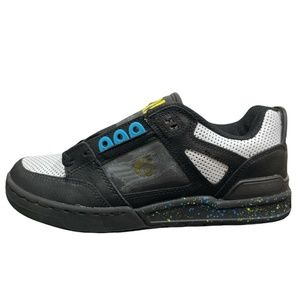 Vtg Osiris DEVISE Black White Splat Skate Shoes Sneaker 12421160 Mens Size 7 NEW
